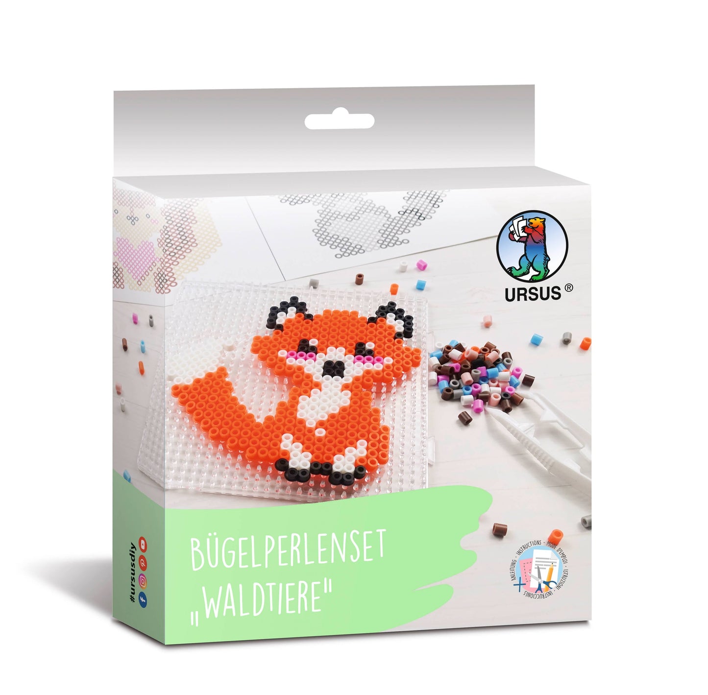 Villem Iron-on bead set "Forest Animals" URSUS®