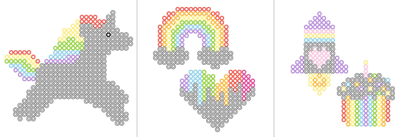 Villem Iron-on bead set "Rainbow" URSUS®