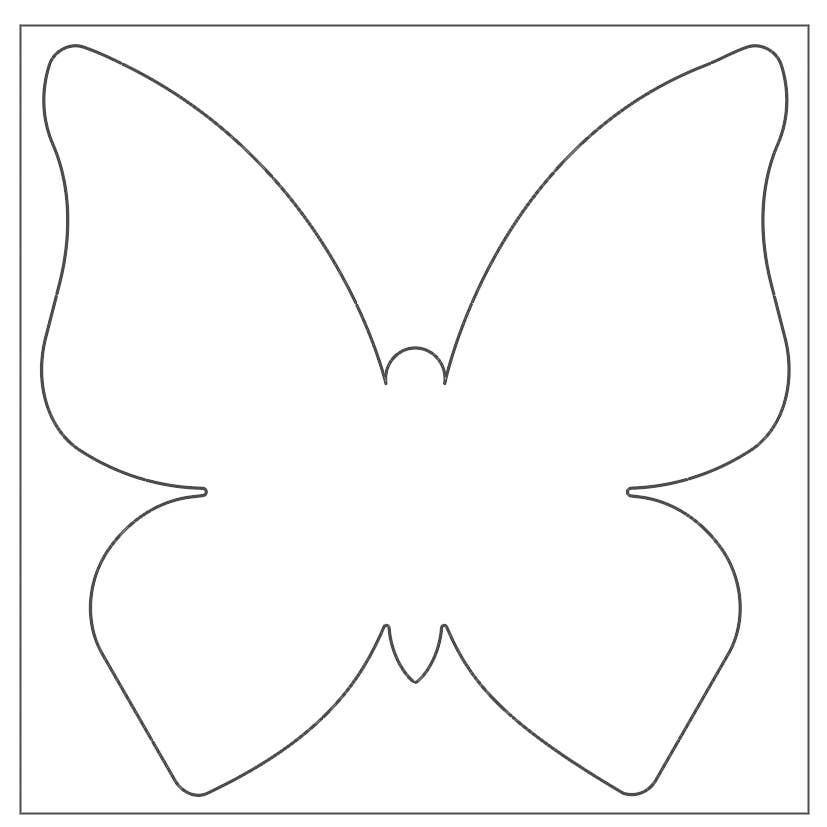 Villem Liblikakujulised meisterdamisalused värvimiseks 22 × 22 cm, 20 tk URSUS®