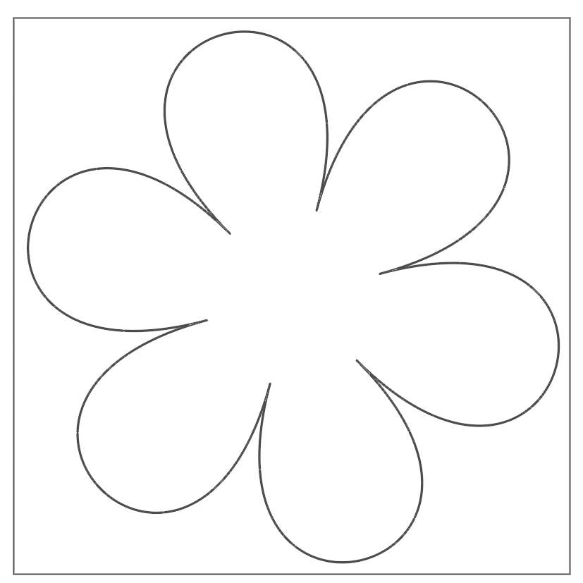 Villem Lillekujulised meisterdamisalused värvimiseks 22 × 22 cm, 20 tk URSUS®