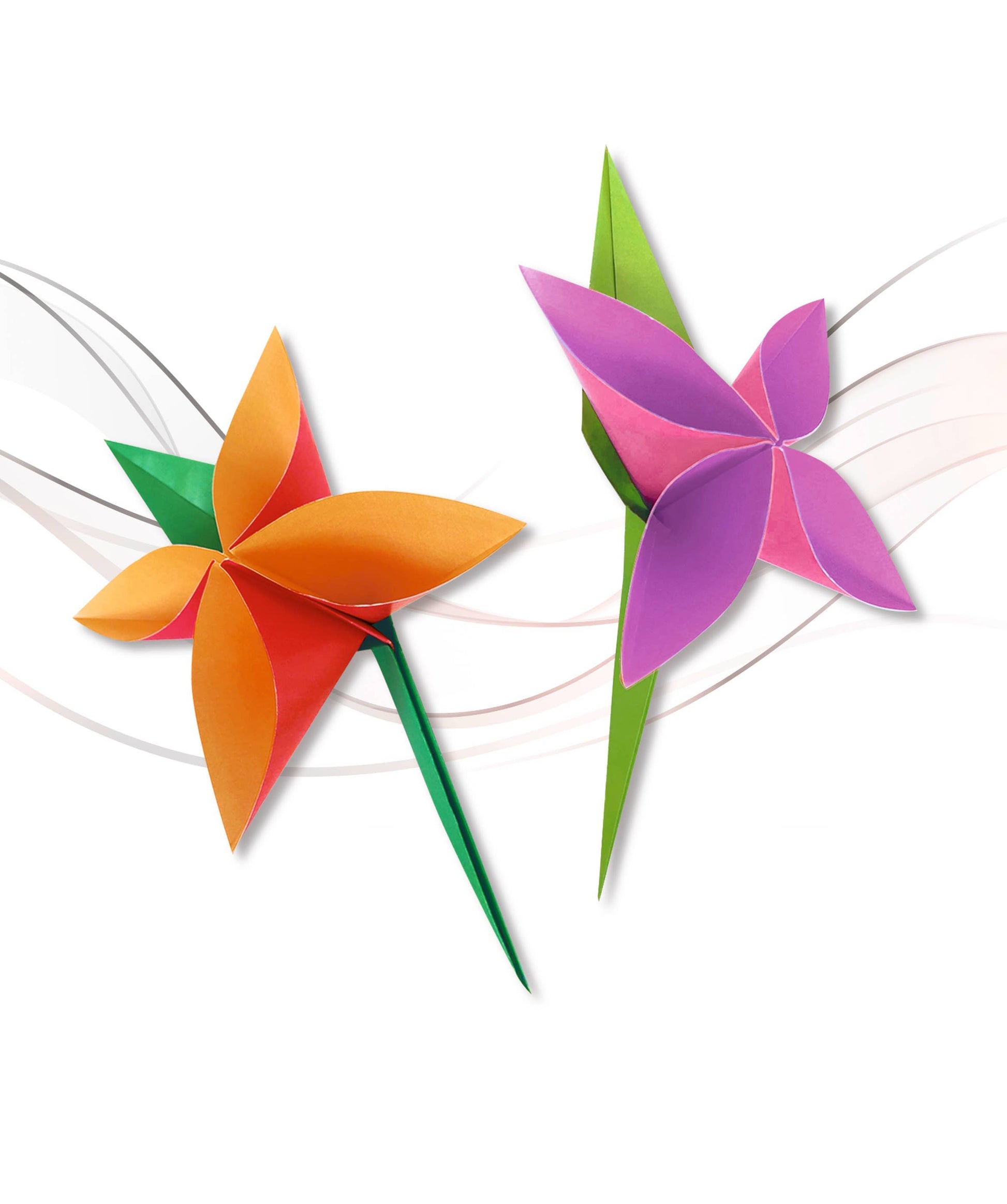 Villem Origami paberite komplekt 15 × 15 cm, 100 lehte, kahepoolsete värvidega “Intensive” URSUS®