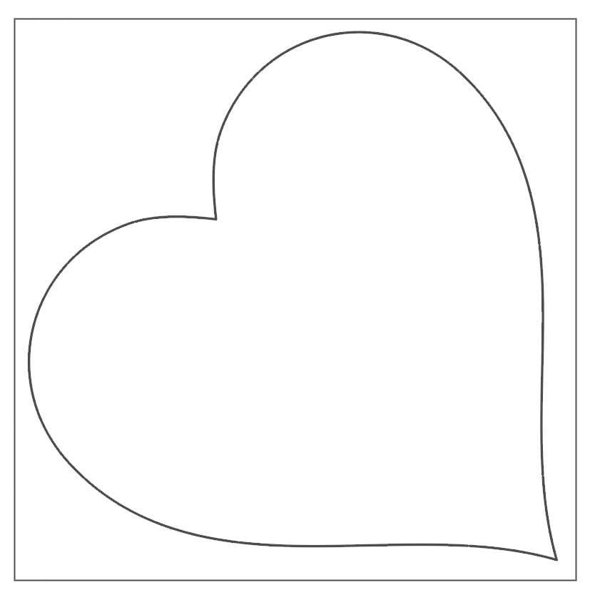 Villem Südamekujulised meisterdamisalused värvimiseks 22 × 22 cm, 20 tk URSUS®