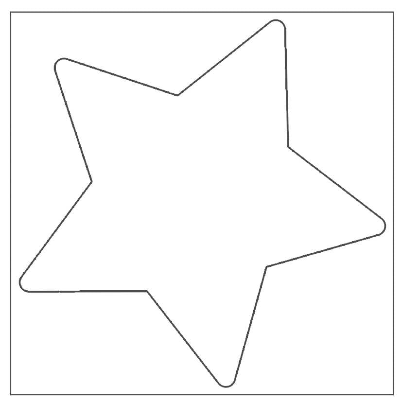 Villem Tähekujulised meisterdamisalused värvimiseks 22 × 22 cm, 20 tk URSUS®