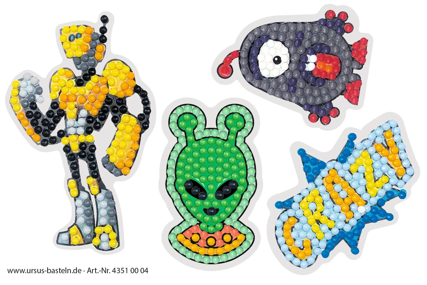 Villem Teemantmosaiigi kleebiste loovkomplekt Galaxy URSUS®