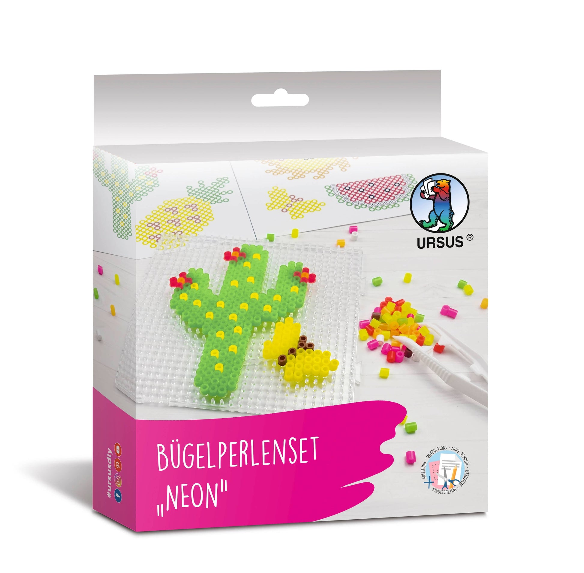 Villem Teemantmosaiigi kleebiste loovkomplekt triikitavate pärlitega Neoon (200 tk) URSUS®