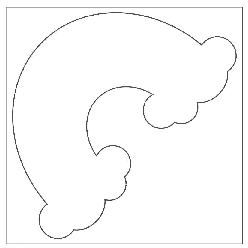 Villem Vikerkaarekujulised meisterdamisalused värvimiseks 22 × 22 cm, 20 tk URSUS®