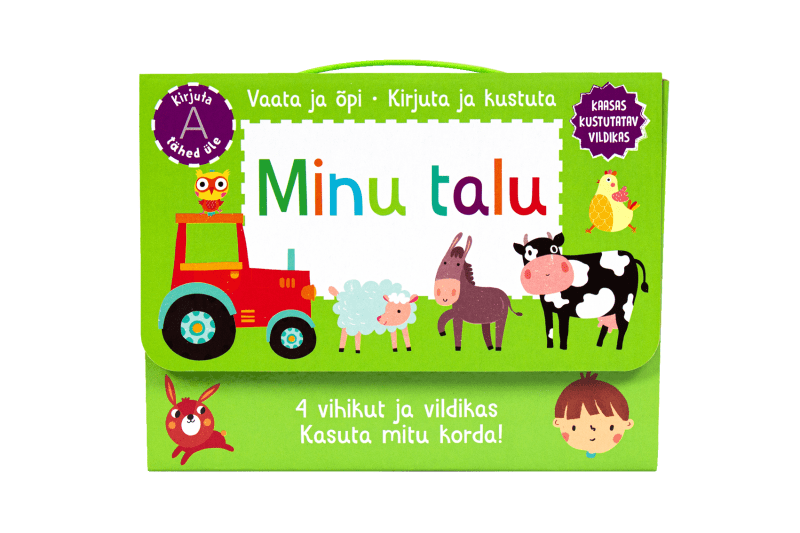 Villem Kirjuta ja kustuta. Minu talu. Mängukohver Villem.ee 