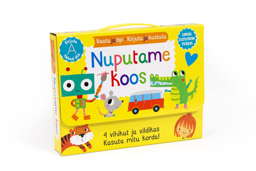 Villem Kirjuta ja kustuta. Nuputame koos. Mängukohver Villem.ee