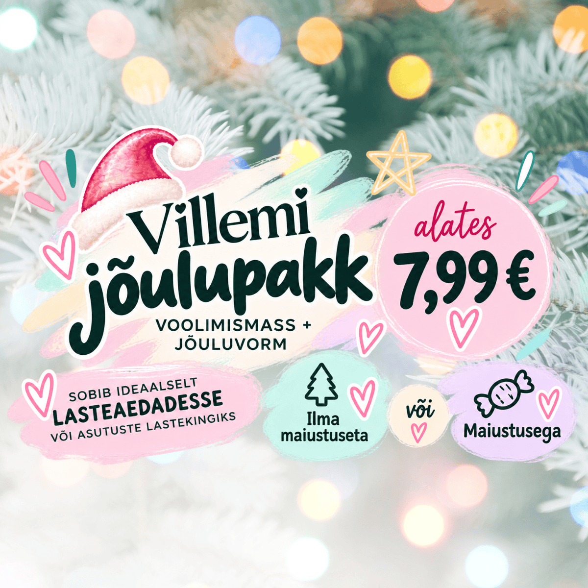 Villem Villemi jõulupakk lasteaedadele ja asutustele - väike kingitus, suur rõõm! ❤️ Villem.ee