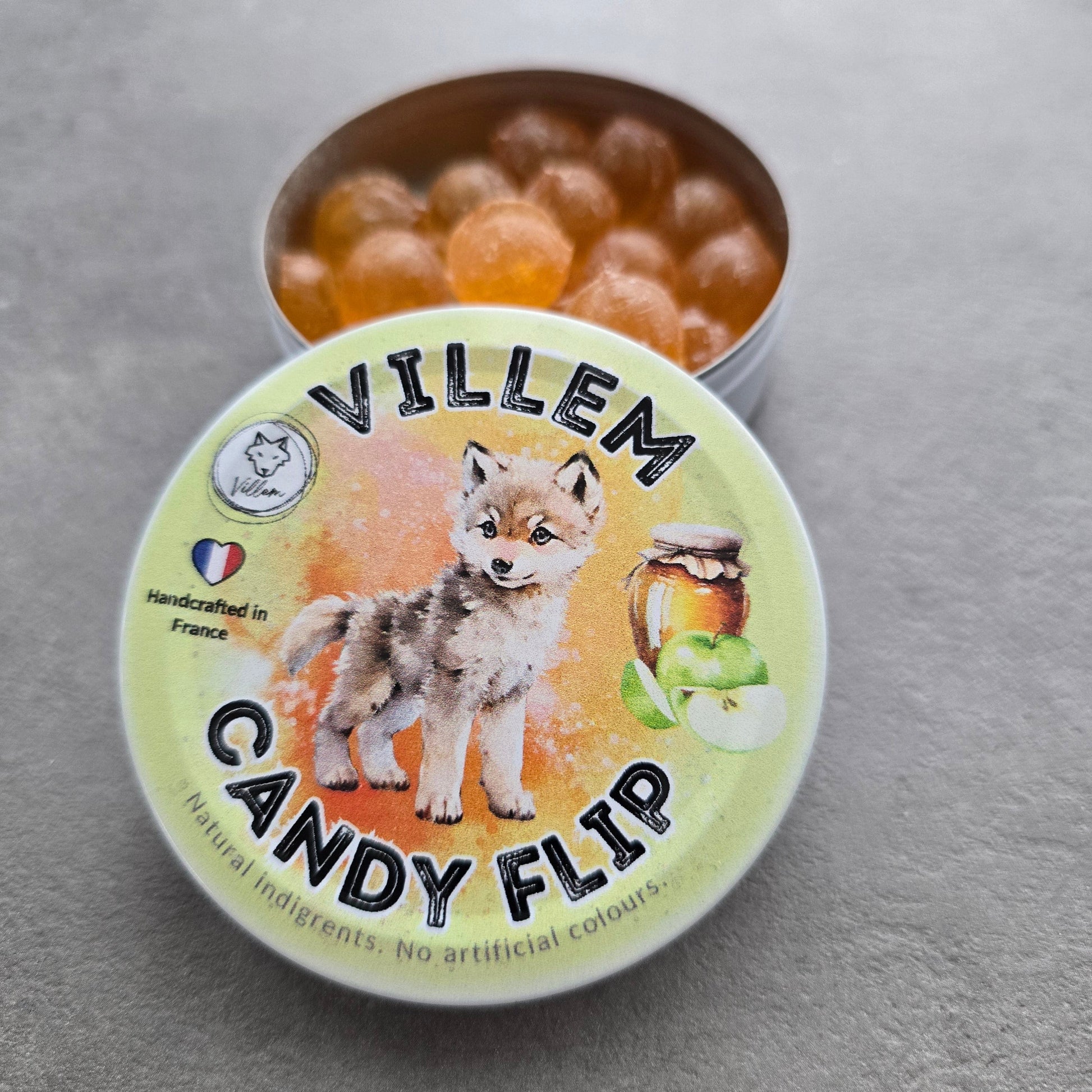 Villem Villem Candy Flip – Mee & Õuna karamellkommid 50 g Villem
