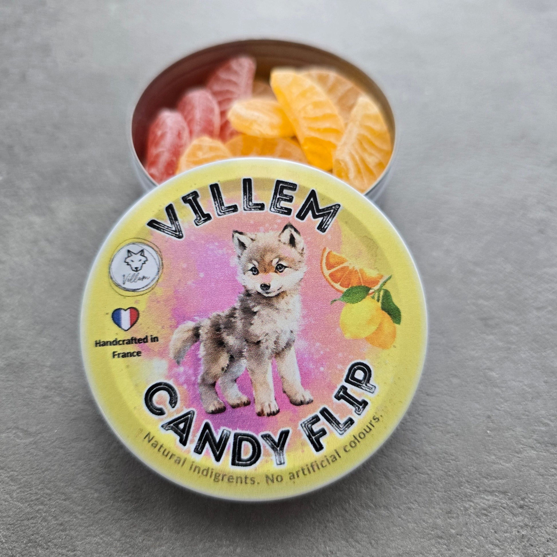 Villem Villem Candy Flip – Sidruni-Apelsini 50 g Villem