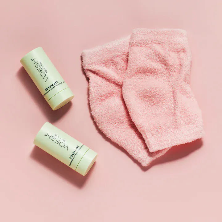 Villem VOESH Niisutavad kannasokid jojobaõli ja oliiviõliga, korduvkasutatavad - roosad VOESH