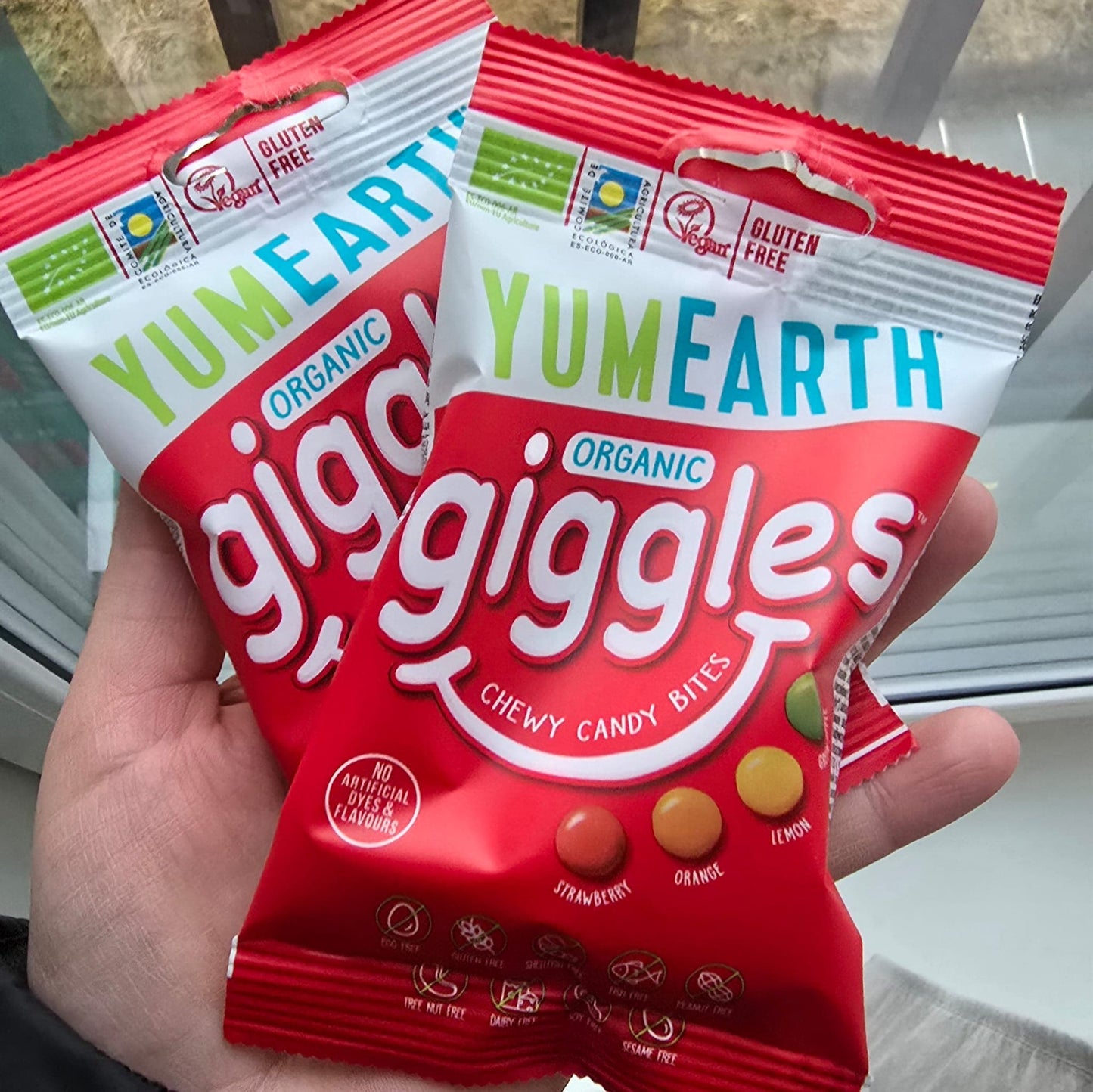 Villem YumEarth mahedad pehmed dražeekommid Giggles 40g YumEarth