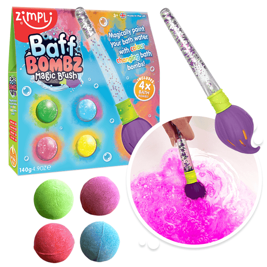 Villem Zimpli Baff Bombz Magic Brush Bath Bomb Painting Bath Toy Zimpli Kids