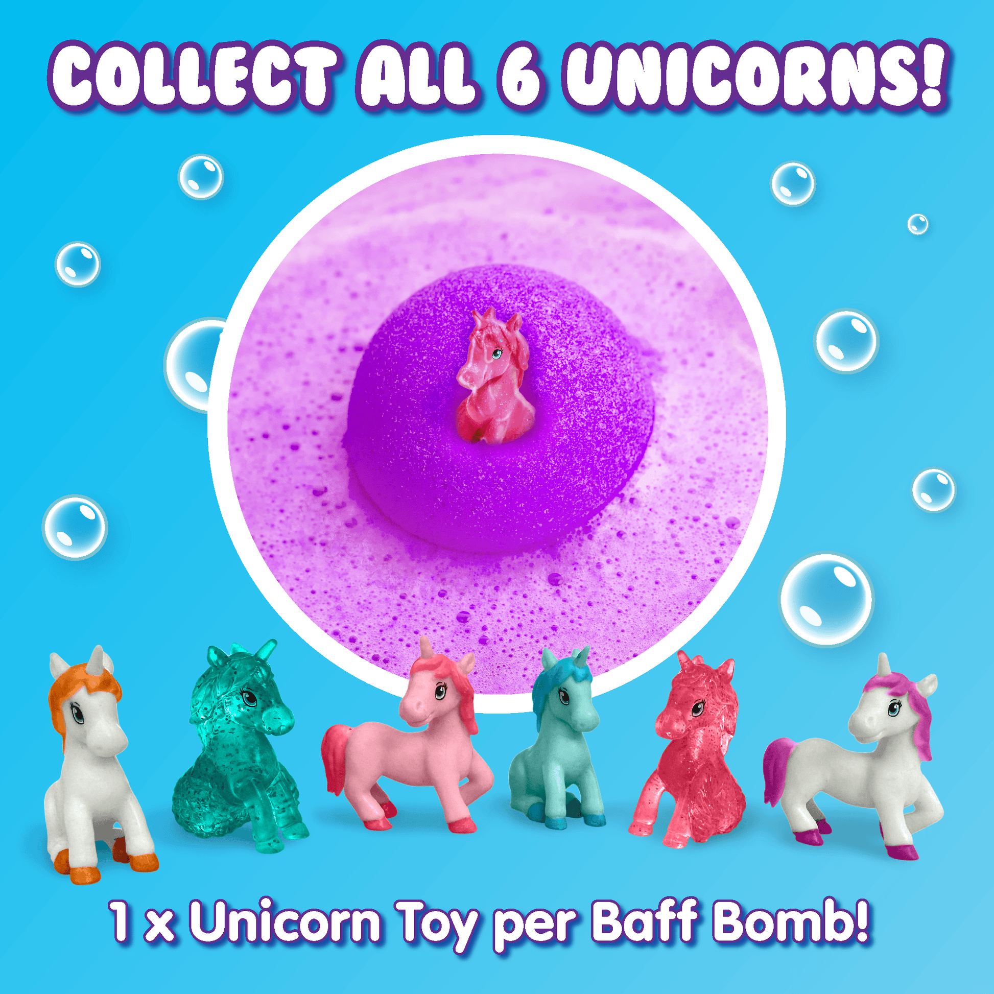 Villem Zimpli Baff Bombz Surprise With Collectable Unicorn Figure Zimpli Kids