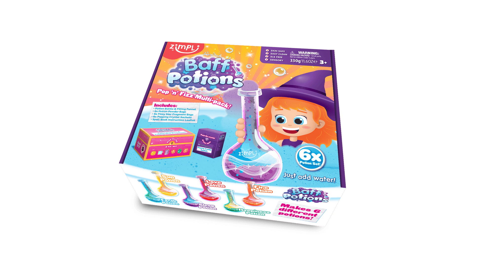 Villem Zimpli Baff Potions Baff Potions maagiline vannikomplekt lastele 21 tk/pakis Zimpli Kids