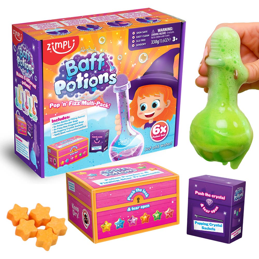 Villem Zimpli Baff Potions Baff Potions maagiline vannikomplekt lastele 21 tk/pakis Zimpli Kids