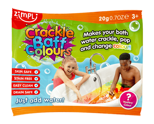 Villem Zimpli Crackle Colours Foil Bags -Crackle and Pop Bath Toy Zimpli Kids
