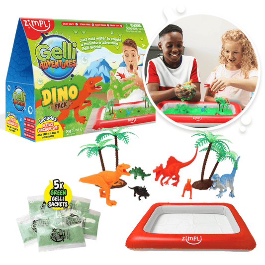 Villem Zimpli Gelli Adventures Dino Pack Sensory Play Toy Zimpli Kids