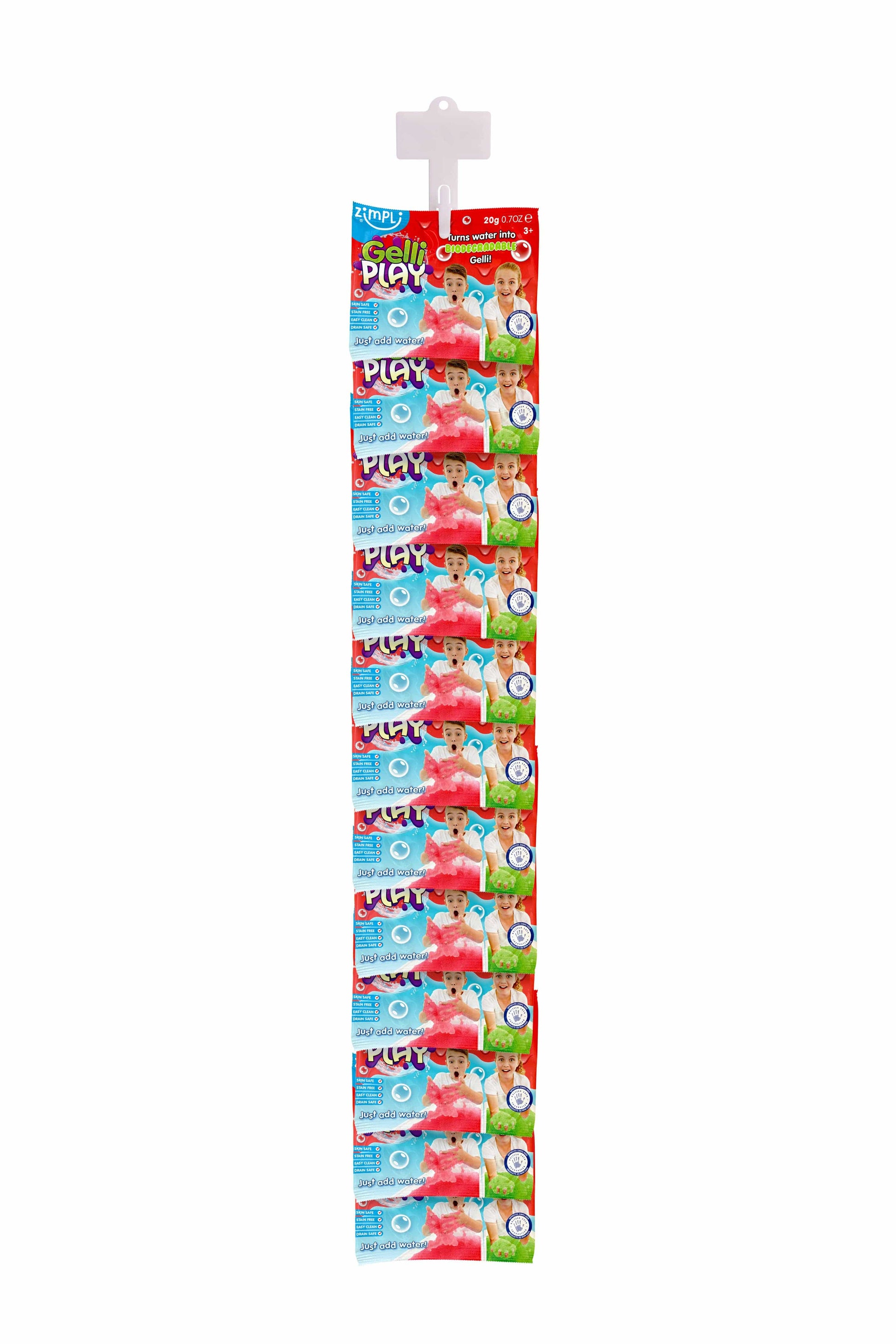 Villem Zimpli Gelli Play sensoorne mängupulber 20 g –  punane või roheline Zimpli Kids