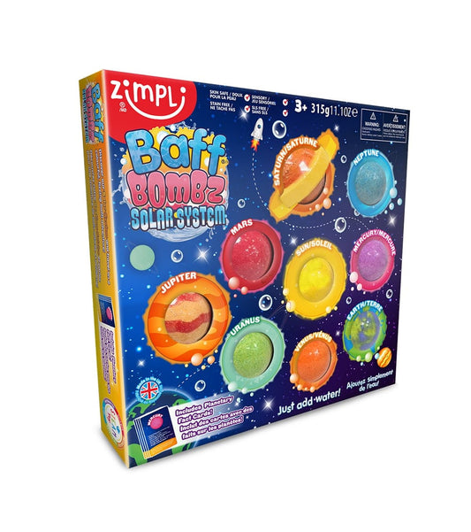 Villem Zimpli Kids Baff Bombz vannipallide komplekt Planeedid 315 g Zimpli Kids