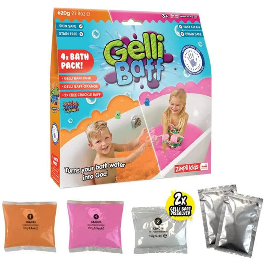 Villem ZIMPLI Kids Gelli Baff geel vannile Orange & Pink 600 g Zimpli Kids