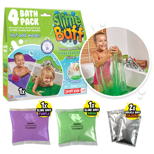 Villem ZIMPLI Kids Slime Baff vannile Purple & Green 600 g Zimpli Kids