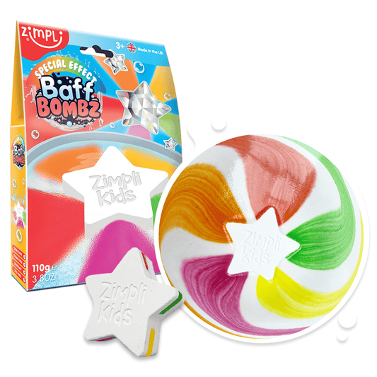 Villem Zimpli Large Star Special Effect Baff Bombz - Bath Fizz Toy Zimpli Kids