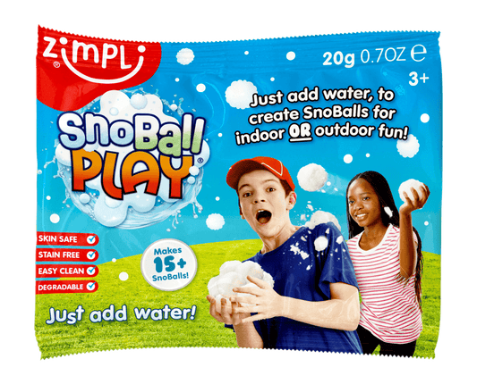 Villem Zimpli Snoball Play Foil Bags -  Sensory DIY Snow Pack Zimpli Kids